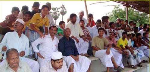 Audience watching football from Gallery side on 17-05-2010