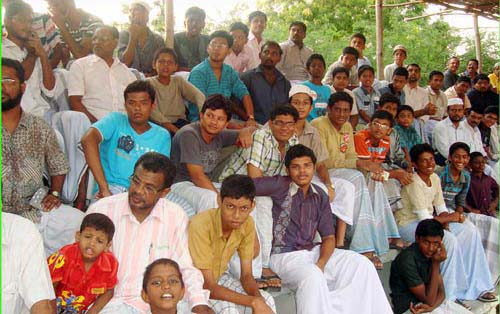 Kayalites watching All India Football Tournament from Gallery side at United Sports Club on 25th May 2010