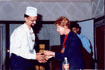 Disaster Preparedness and Emergency Response Association Medal presented by Ms.Catherine Lawhun (K4ECM) to me at International Seminar on 'Amateur Radio Communication' in Disaster Management on 18/04/2005